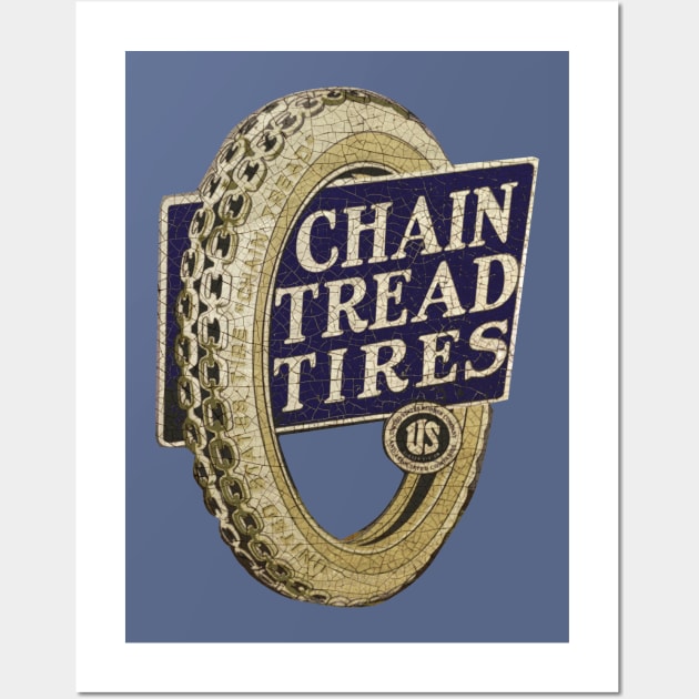 Chain Tread Tires Wall Art by Midcenturydave